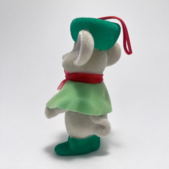 Miss Bianca & Bernard vintage 1990 McDonald's Christmas flocked tree ornaments. - Picture 9 of 9